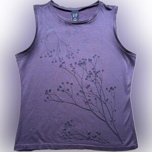 GAP Lavender Purple Floral Tank